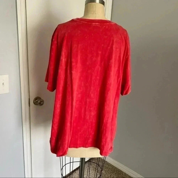 Forever 21 Acid Washed Embellished T-shirt - Picture 8 of 8